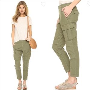 Rag & Bone High Waist Cropped Cargo Pants